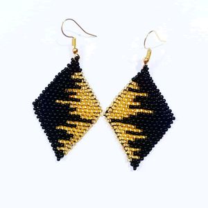 Black Earrings (Handmade)