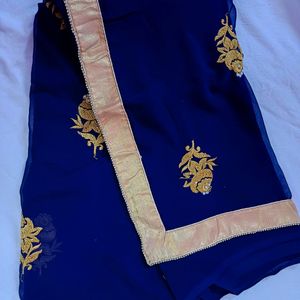 Brand New Party Wear Saree With Blouse Piece