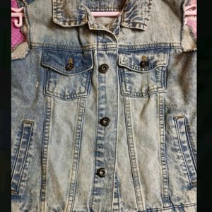 Sleeveless Denim Jacket