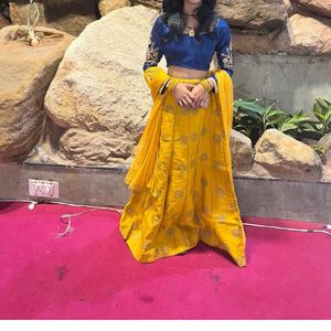 Crop Top Lehnga Without Dupatta