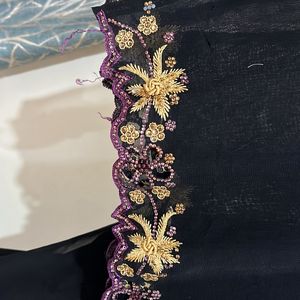 Black Embroidered Abaya