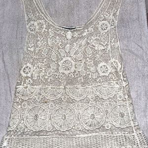 Crochet top with inner