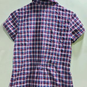 Papaya Checkered Shirt Half Sleeve (Women's)