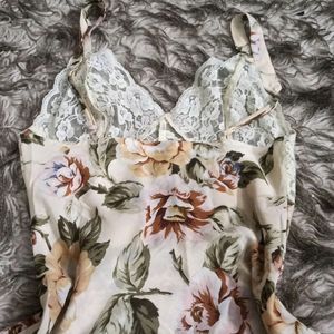 Victoria Secret Floral And Lace Dress