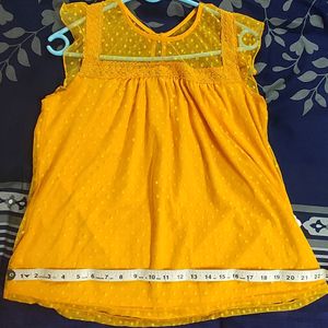 Turmeric Yellow XL Net Top