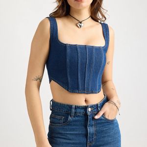 Denim Crop Top