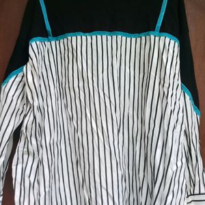 Striped layered Style blouse Korean