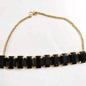 Black Stone Finished Necklace