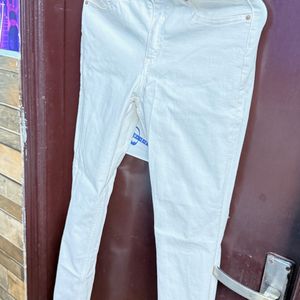 H&M White Denim Euro 38