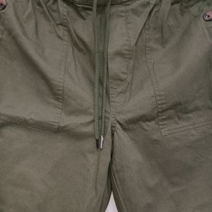 Olive Pantaloon Joggers For Women