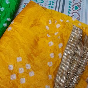 Bandhej Silk Dupatta 2pc