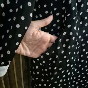 Zara Satin Polka Dot Cute|Pinterest|Korean Dress