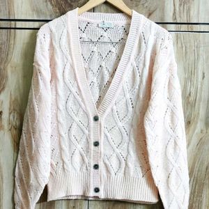 Peach Colour Designer Cardigan Size-40