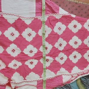 Beautiful Pink White Kurti