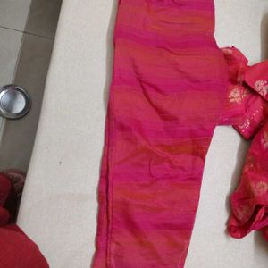 Pink Kurta Suit Set With Dupatta