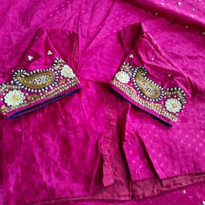 Rani Pink Sari With Blouse