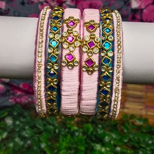 Silk Thread Bangles 🧵🦋