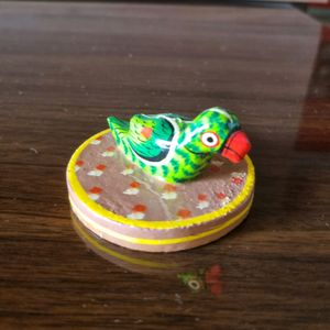 Handpainted Parrot AGARBATTI STAND INCENSE HOLDER