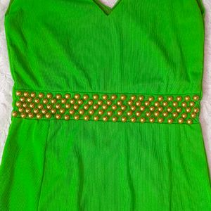 Green Fishcut Dress