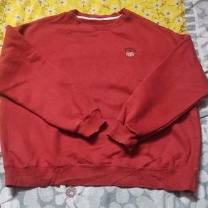 Reddish Orange Imported Branded Sweatshirt