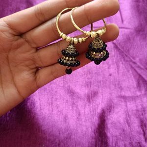 Black Punjabi Earrings