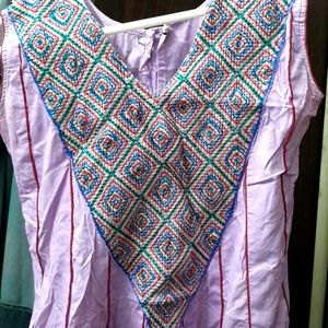 New Condition Kurta Multilavender Color