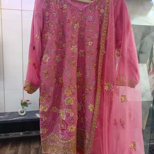 Heavy Embroidery Kurti With Garara With Dupatta