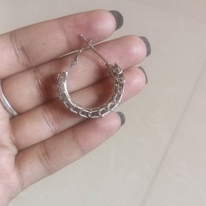 Unused Stylish Silver Earrings