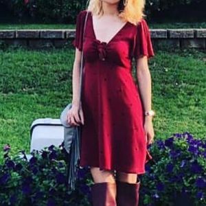 Maroon Heart Dress