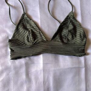 H&M Olive Green Bralette