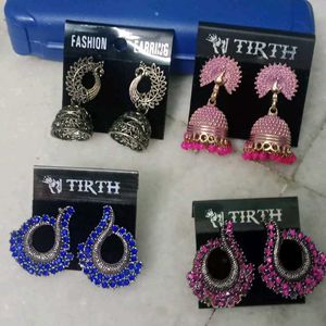 Combo Of 4 Pairs - Stunning Traditional Earrings