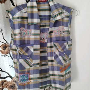 Sleeveless Multi Colour Jacket For Boys