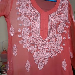 New Chikankari Kurti