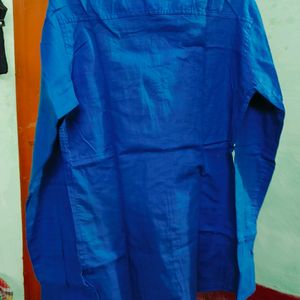 Blue Coloured Full Shirt For Men