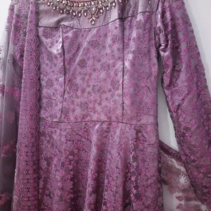 Beautiful Pakistani Anarkali Suit With Dupatta