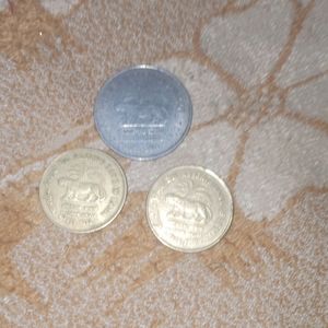 Reserve Bank Of India 5rs And 2rs Coin 👛