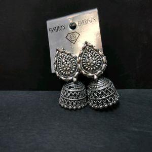 Ethnic Small Oxidized  Earing