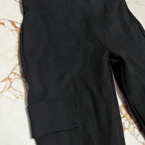 Black Trousers With Side Pocket