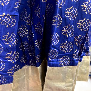 Zovi Royal Blue Maxi Skirt (XL)