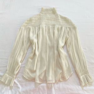 High Neck Korean Balloon Sleeve Princess Top