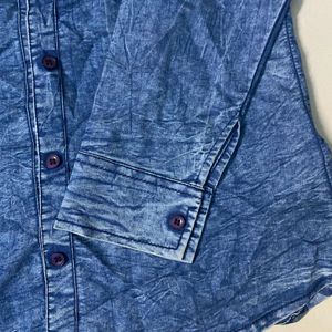 Women Blue Denim Shirt