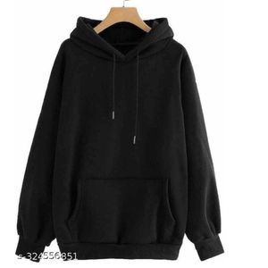 Casual Full Sleeve Solid Hoodie