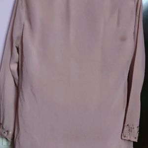 Pink Georgette Casual Top