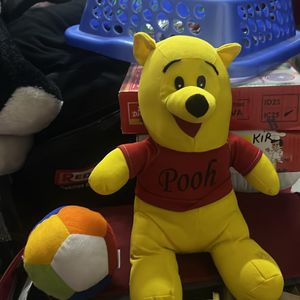 Pooh With Soft Ball