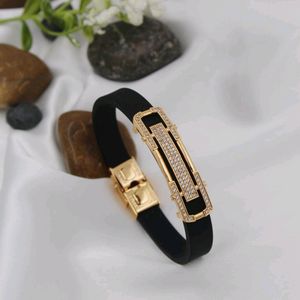 PREMIUM QUALITY ADJUSTABLE BLACK BAND CUM BRACELET