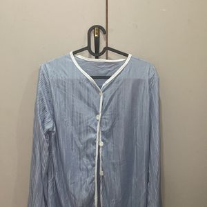 Pinstripe VictoriaSecret Insp Pastel Blu Nightsuit