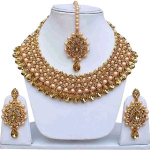 Stylish Gold Plated Kundan Necklace set for women