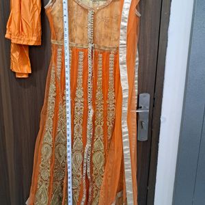 4 Pc Orange Suit Set Perfect For Haldi