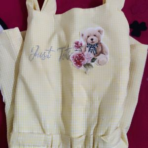 Yellow Colour Jumpsuit For Girls