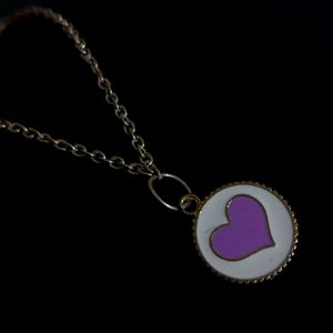 Purple Heart Charm Pendent